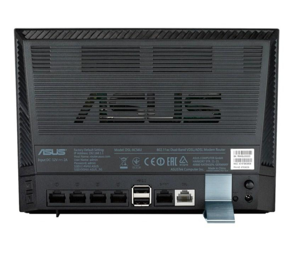 ASUS DSL-AC56U (1200Mb/s a/b/g/n/ac Aneks A/B, 2xUSB) - 265485 - zdjęcie 3